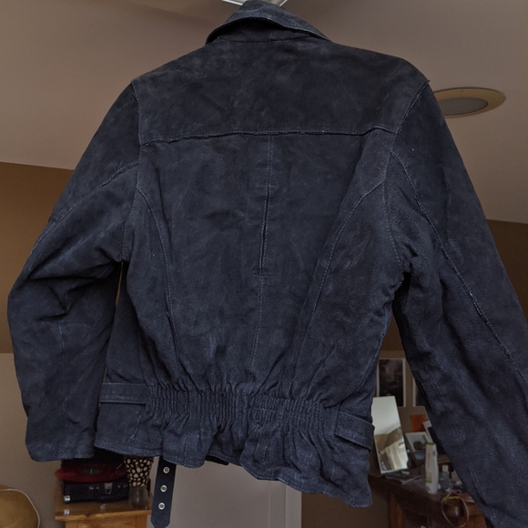 Vintage suede biker jacket - Picture 2 of 8